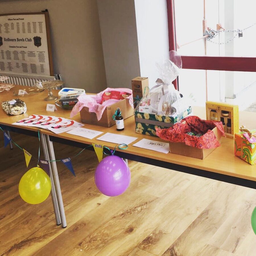 Lucy Hurley, cakes stall at bake